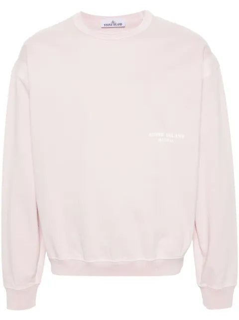 Stone Island logo-print cotton sweatshirt
