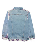 Needles butterfly-print denim jacket