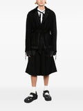 midorikawa belted raw-edge jacket