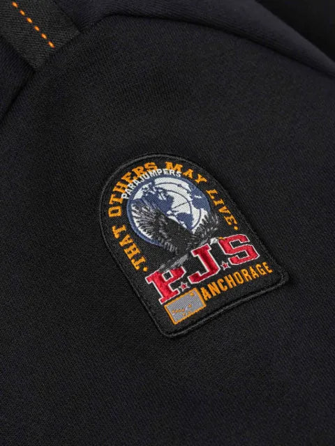 Parajumpers Broad Peak logo-patch zip-fastening sweater
