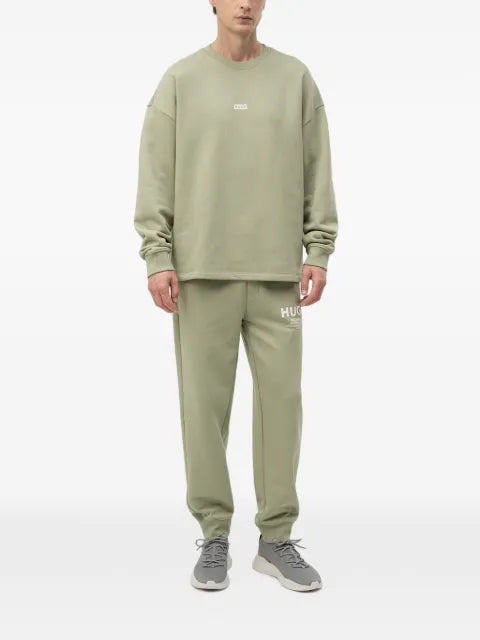 HUGO logo-print sweatshirt in cotton terry