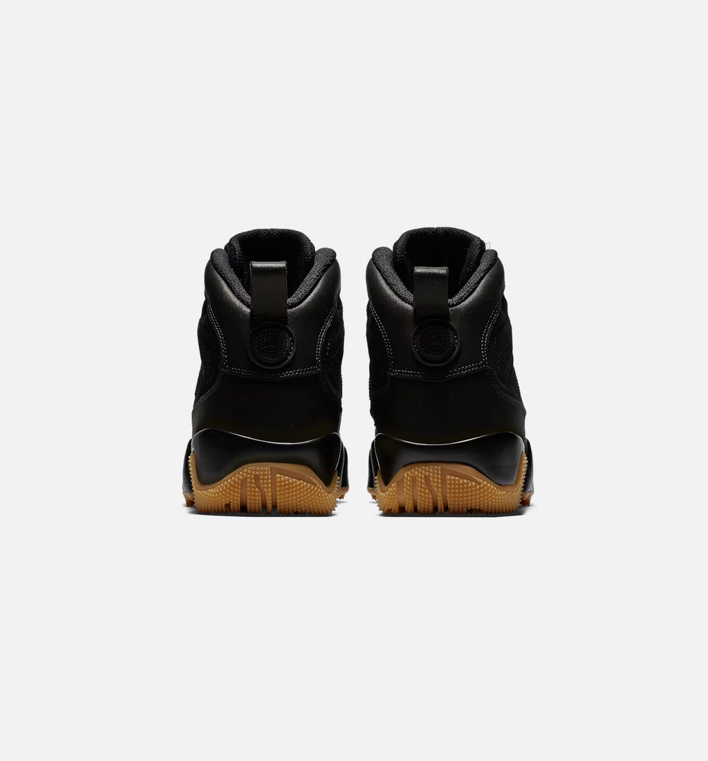 Air Jordan 9 Retro Men's Lifestyle Boots - Black/Black Gum Light Brown