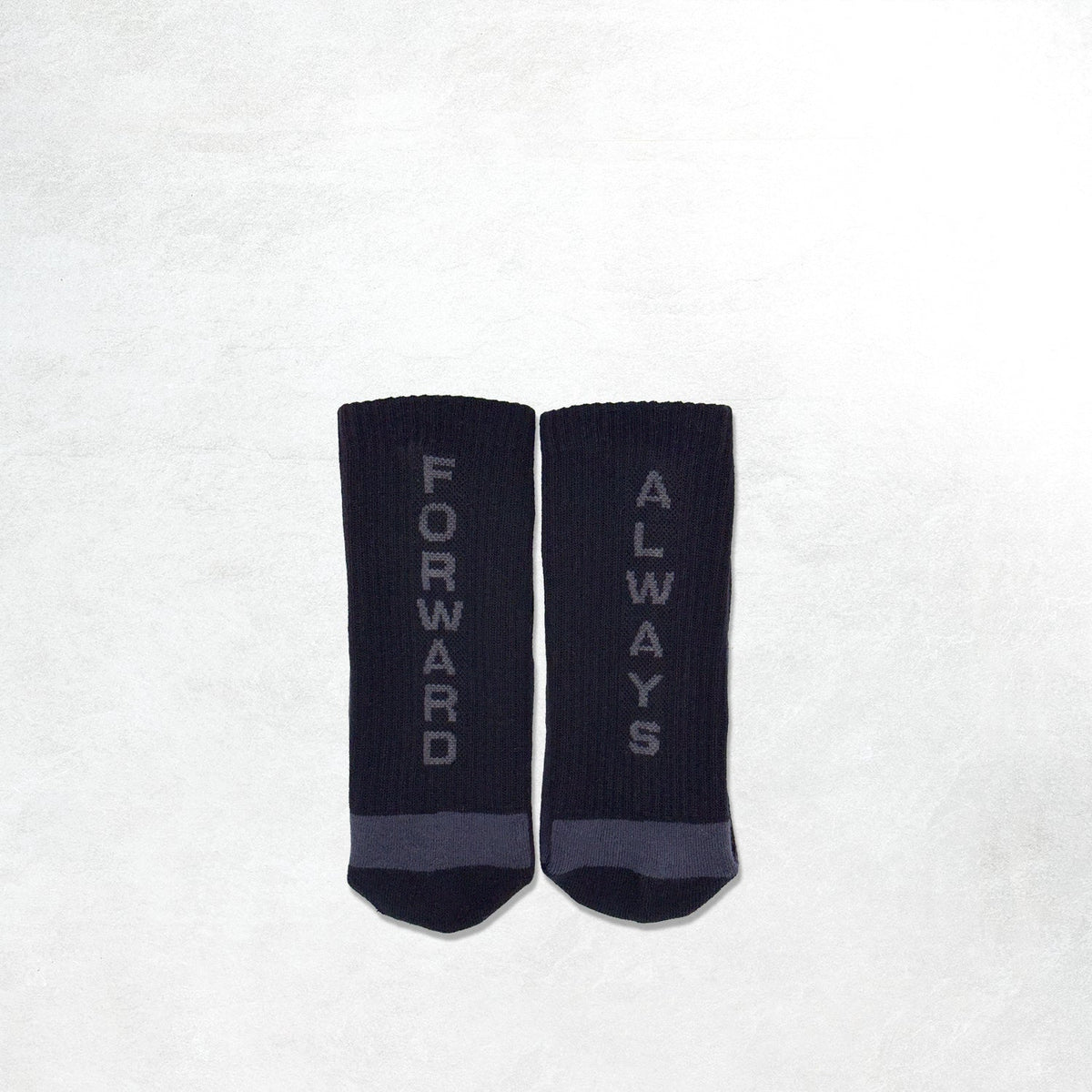 Forward, Always Active Tech Sock: Black/Black