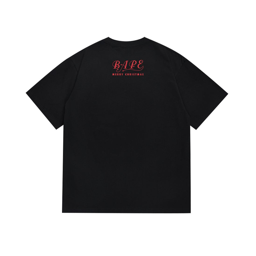 BAPE Merry Christmas Ape Head Graphic T-Shirt